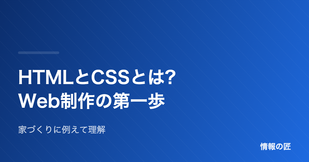 HTMLとCSSとは?Web制作の第一歩を初心者向けにわかりやすく解説